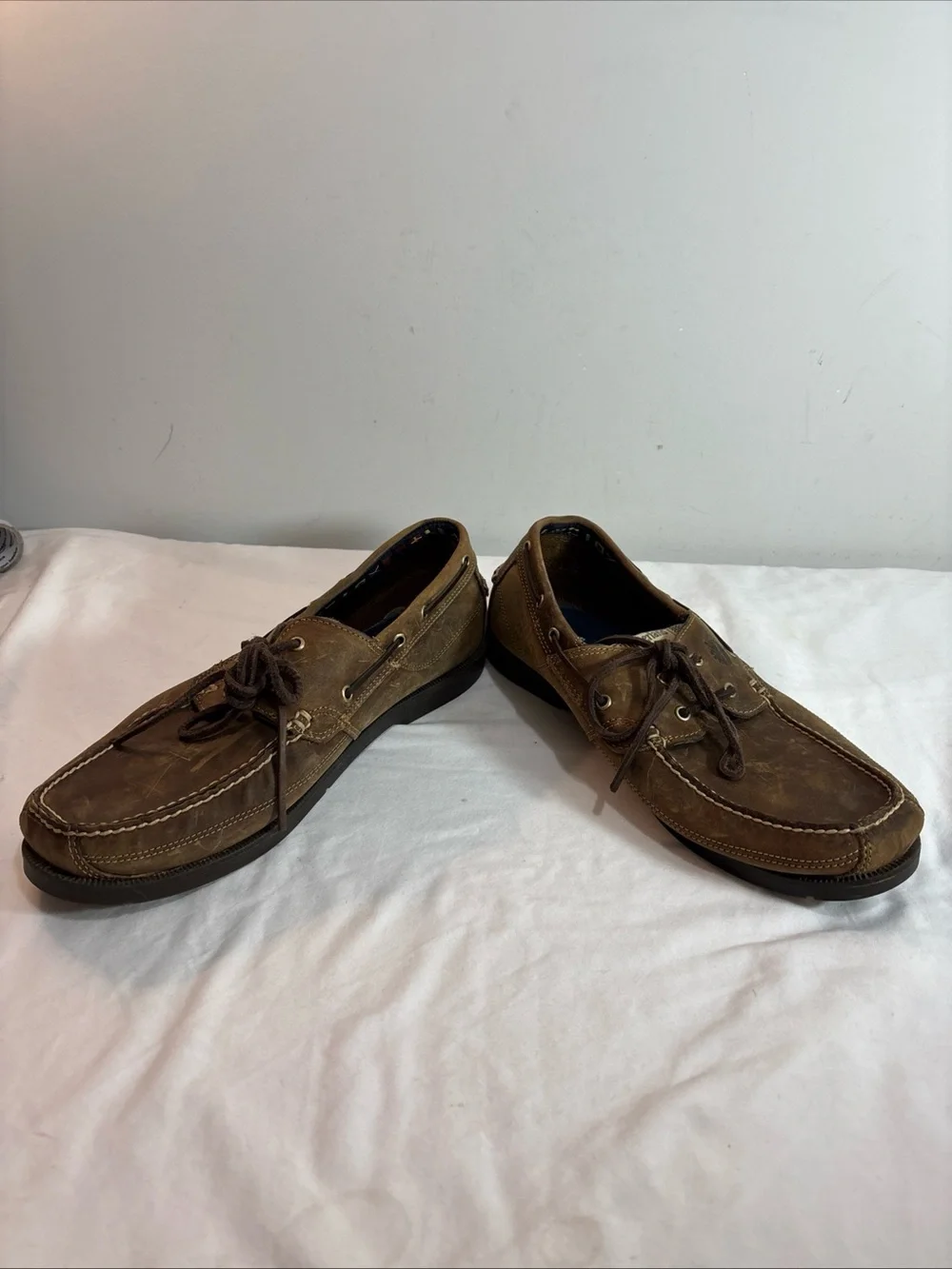 Timberland Men's Brown Leather Boat Shoes. 9/5